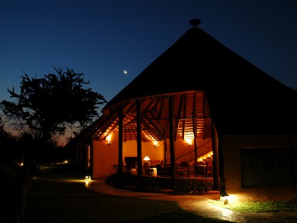 Mopane Bush Lodge at Night (hi-res image)