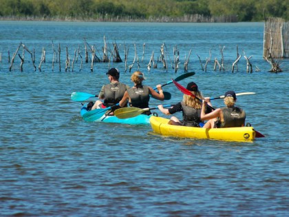 Kayaking in St Lucia South Africa (hi-res image)