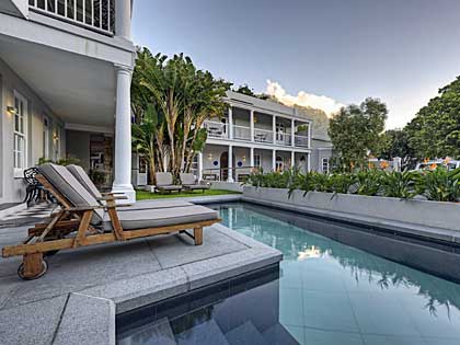 Swimming pool and courtyard The THREE (hi-res image)