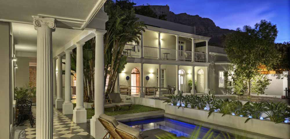 The Three Boutique Hotel at night Gardens District Cape Town